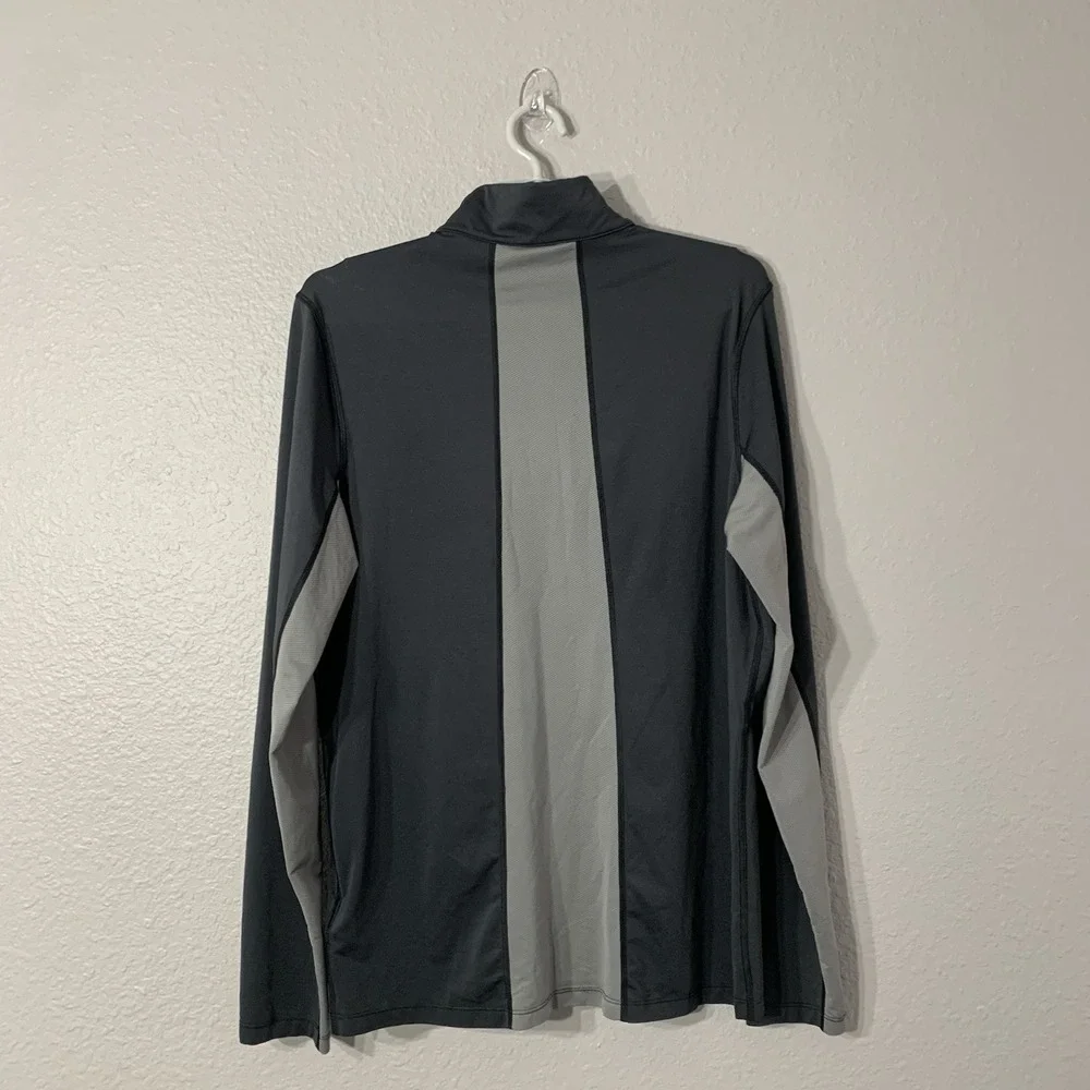 The North Face TNF‎ Men's Size M Black Gray 1/4 Zip Pullover Lightweight Active